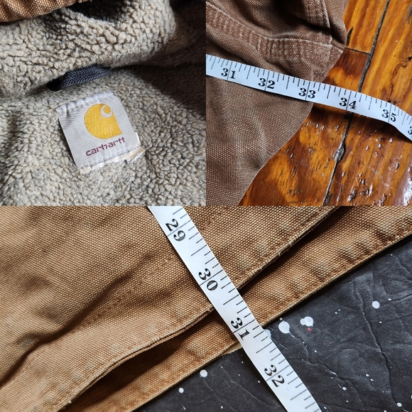 Carhartt vintage men's tan distressed canvas chore work coat jacket size 4XL - Picture 9 of 9